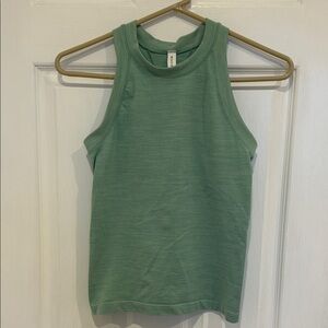 Athleta light Green Ribbed Racerback, small